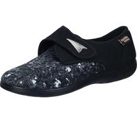 Manitu Home Damen 340079-01 Hausschuh, Schwarz, 39 EU