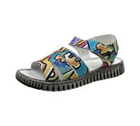 Manitu Komfort Sandalen für Damen, bunt, Größe 39 EU
