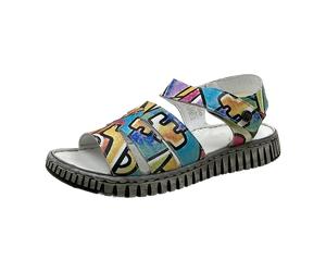 Manitu Komfort Sandalen für Damen, bunt, Größe 39 EU