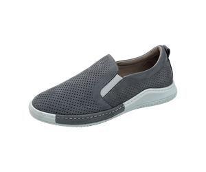 Manitu Komfort Slipper für Damen, grau, Größe 41 EU