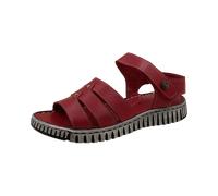 Manitu Sandalette für Damen, rot, Größe 38 EU