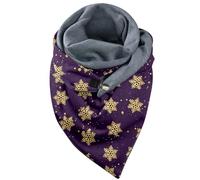 MaNMaNing 2026 Universeller Herbst Winter warmer Schal bedruckt elegant doppellagig mit Schnalle weich bequemes Dreieckstuch Damen Herren Halstuch