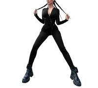 MaNMaNing Damen Langer Enger Overall Langarm Sportoverall Eleganter Jumpsuit Damen Jumpsuit Sommer Overall Festlich Kurz Outfit Hochzeitsgast Hochzeitsgast Outfit