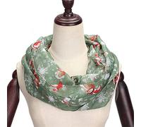 MaNMaNing Damen Weihnachtsmuster Print Schal warmes Wickeltuch Schultertuch Cartoon Weihnachtstuch Damen Accessoire Basic