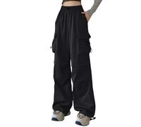 MaNMaNing Damenhosen Elegant Damen Hose Sommerhose Damen Bundfaltenhose Leichte Sommerhose Baggy Hose Yoga Pants Weites Bein Weite Damenhosen Stretch Hosen Culotte