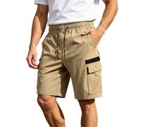 MaNMaNing Herren Shorts Mit Elastikbund Sportlich Lässig Outdoor Sommer Bequem Atmungsaktiv Freizeithose Herren Kurz Trainingsshorts