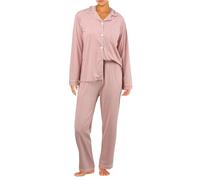 MaNMaNing Pyjama Damen Kurz Pjama Set Für Damen Pyjama Baumwolle Lang Musselin Schlafanzug Oberteil Langarm Schlafanzug Kurz Baumwolle Lang