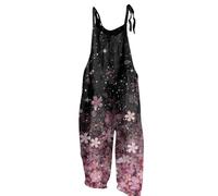 MaNMaNing Sommerlicher, Lässiger Jumpsuit Mit Print, Mit Und Damen Jumpsuit Elegant Eleganter Damen Elegant Für Hochzeit Overall Garten Latzhose Hosenanzug