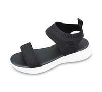 MaNMaNing Sommersandalen Für Damen, Lässige Outdoor-Schuhe, Sandals Women Schwarze Sandalen Damen Sandalen Mit Absatz Mit Fussbett Gold Sommerschuhe Damensandalen