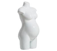 Mannequin Schwangere Halbe Schaufensterpuppe für Die Präsentation Von BH-Unterwäsche, Starker Weiblicher Frauentorso Aus Frp, Hochstabile, Weiß Glänzende Schaufensterpuppe für Bekleidungsgeschäfte