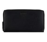 mano Don Andrea RFID Long Lady Wallet With Zip Black