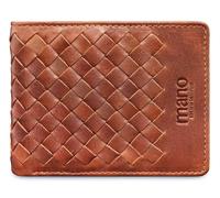 mano Don Luca Mini Coin Wallet with Flap S Cognac