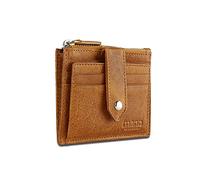 mano Don Pietro Kartenetui Geldbörse - Herren Damen Leder Kreditkartenbörse - Credit Card Holder Wallet, Cognac
