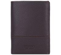 mano Don Tommas Geldbörse mit Klappe Leder - Portemonnaie Herren Damen Hochformat Braun - Geldbeutel Portmonee Wallet Brieftasche Portmonaise