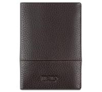 mano Don Tommas Geldbörse mit Klappe Leder - Portemonnaie Herren Damen Hochformat Braun - Geldbeutel Portmonee Wallet Brieftasche Portmonaise