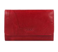 MANO Geldbörse (1-tlg), echt Leder, rot
