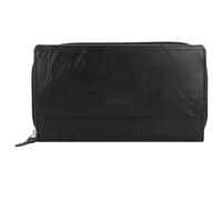 mano Donna Aurona Geldbörse RFID Leder 18 cm schwarz (M191951501) schwarz