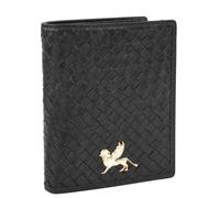 Mano - Mano Forte Herrenbörse echt Kalbleder hochformat schwarz Schwarz