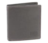 Mano Münzbörse Sutura Kleine Hochformatbörse mit Klappe (Braun) M19016