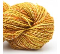 Manos del Uruguay Marla Handgefärbte Wolle aus Merinowolle, 100g Strang ca. 200m Nadelstärke 3,5 bis 4,5 mm (K001 gold)