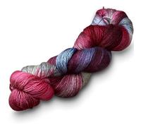 Manos Del Uruguay Silk Blend Fino 9237 Bramble, 100g, Wolle mit Seide zum Stricken und Häkeln, Merino Seide Mischung handgefärbt mit Farbverlauf