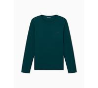 Man's Bold Monogram Long Sleeve Crew Neck T-Shirt Grün XL, grün, XL