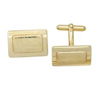 Manschettenknöpfe 333 Gold Gelbgold eismatt