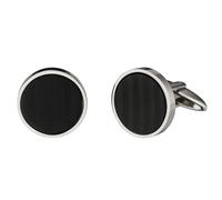 Manschettenknöpfe aus Edelstahl mit Carbon