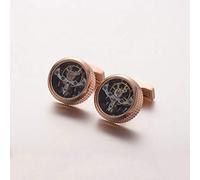 Manschettenknöpfe für Herren, Bewegung Tourbillon Steampunk Gang Watch Manschetten Ärmel Tasten, Großes Geschenk Classic Shirt Anzug Zubehör Für Boss Business Hochzeit Offizieller Anlaß Rose Gold