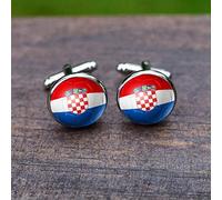 Manschettenknöpfe für Herren, Kroatien Flagge Glas Edelstein Kupfer Fashion Französische Manschette Schnalle, Sparkly Geschenk Modisches Shirt Zubehör Für Buchhalter Boss Business Hochzeit Prom