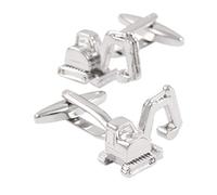 Manschettenknöpfe für Herren, Persönlichkeit Bagger Form Kupfer Neuheit Französische Manschette Schnalle, Sparkly Geschenk Modisches Shirt Zubehör Für Buchhalter Boss Business Hochzeit Prom Off