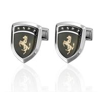 Manschettenknöpfe für Herren, Premium Emaille Schild Kristall Pferd Kupfer Französische Manschette Schnalle, Sparkly Geschenk Modisches Shirt Zubehör Für Buchhalter Boss Business Hochzeit Prom O