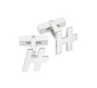 Manschettenknöpfe HECHTER PARIS "Schmuck Geschenk Silber 925 Manschettenknöpfe Cufflink", silber (silberfarben), Manschettenknöpfe, Herren, L: 22mm, Silber 925 (Sterlingsilber), Manschettenknöpfe, mit