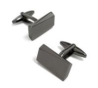 Manschettenknöpfe Herren Schwarz Klassische Hochzeitsgeschenke Cufflinks aus Edelstahl für Unternehmen