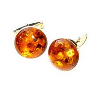 Manschettenknöpfe OSTSEE-SCHMUCK "Ostsee-Schmuck Manschettenknöpfe Classic 19 mm rund", gelb, Manschettenknöpfe, Herren, Gelbgold 333 (77857504-0) gelb