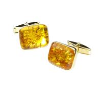 Manschettenknöpfe OSTSEE-SCHMUCK "Ostsee-Schmuck Manschettenknöpfe Classic 20x16 mm", gelb, Manschettenknöpfe, Herren, Gelbgold 333, Manschettenknöpfe (68507729-0)