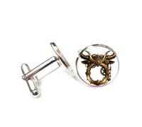 Manschettenknöpfe, Taurus Symbol Gear Fashion Totem Corroded Steam Punk Style, Taurus Twelve Zodiac Signs, Personalized Luck Cuff Buckle, Shirt Accessory Gift For Accountant Boss Business Wedding Prom