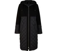 Wintermantel BONPRIX, Damen, Gr. 56, schwarz, Obermaterial: 88% Polyester, 10% Viskose, 2% Elasthan. Futter: 100% Polyester. Ärmelfutter: 100% Polyester, loose fit, Mäntel Wintermantel, aus Materialmi