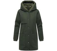 Mantel in Wollmantel-Optik "Flauschwunder 14" Dark Olive XXL