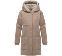 Mantel in Wollmantel-Optik "Flauschwunder 14" Taupe Grey L