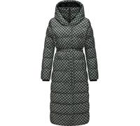 Steppmantel RAGWEAR "Niara Long Print" Gr. XL (42), grün (dunkelgrün) Damen Mäntel (77013124-XL) dunkelgrün