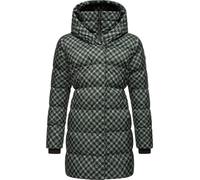 Steppmantel RAGWEAR "Niara Print" Gr. M (38), grün (dunkelgrün) Damen Mäntel (74635102-M) dunkelgrün