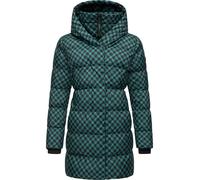 Mantel mit angesagtem Hahnentritt Muster "Niara Print" Ocean Green XXXL