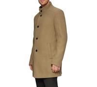 Mantel aus Wollmix mit fixiertem Stepp-Einsatz 52 braun 2149194.85W0.52