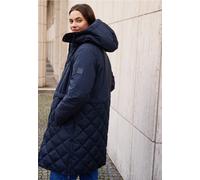 Steppmantel CECIL, Damen, Gr. XXL (46), blau (schwarz navy blau), Stoff, Obermaterial: 100% Polyester; Futter: 100% Polyester; Füllung: 100% Polyester, unifarben, normal hüftbedeckend, ohne Ausschnitt