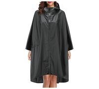 Mantel Regenmantel Kapuze mit Kapuze für Erwachsene mit Taschen Regenmantel Teenager Mode Unisexschirm Stockschirm Groß