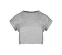 Mantis Damen Crop-Top - Grau meliert | XS