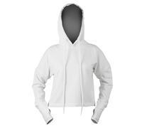 Mantis Damen Crop Top Sweatshirt - Weiß | XL