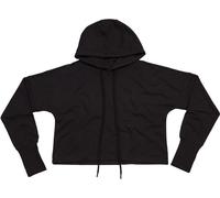 Mantis Damen Cropped Kapuzen Pullover Hoodie M140 black XS