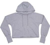 Mantis Damen Cropped Kapuzen Pullover Hoodie M140 heather grey melange M